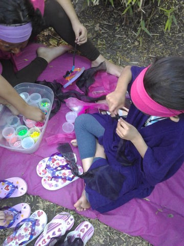 decoracion de sandalias